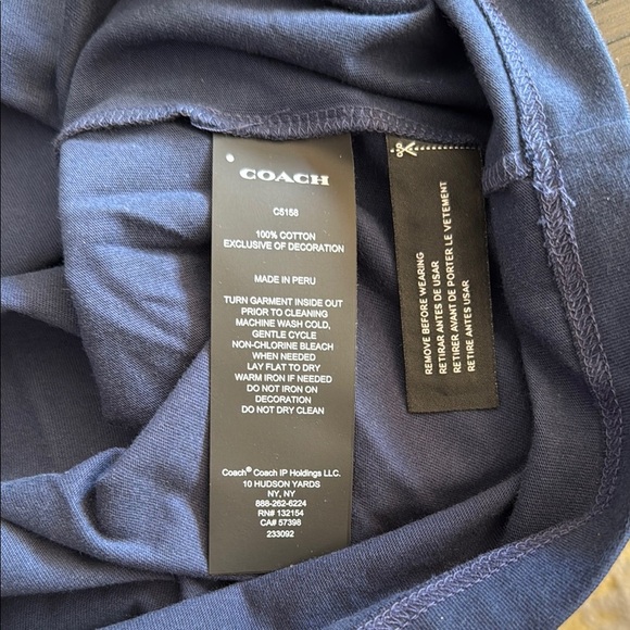 Z Coach Men’s Small Blue Tee with New York City Graphic - Picture 7 of 8